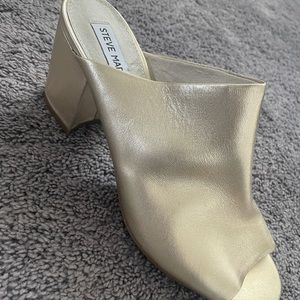Gold Steve Madden Mules